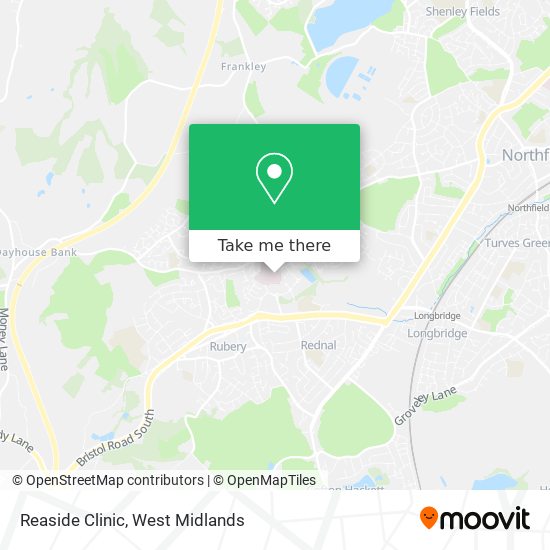 Reaside Clinic map