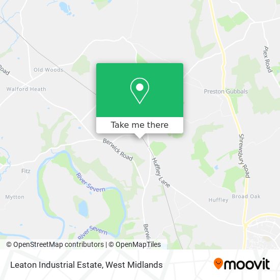 Leaton Industrial Estate map