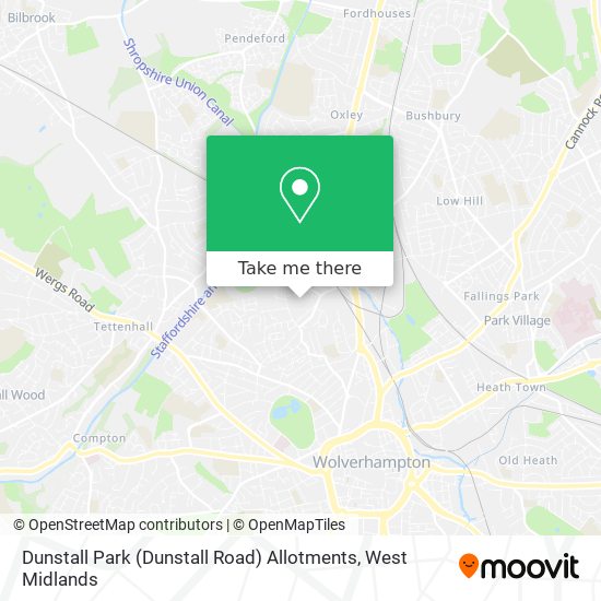 Dunstall Park (Dunstall Road) Allotments map