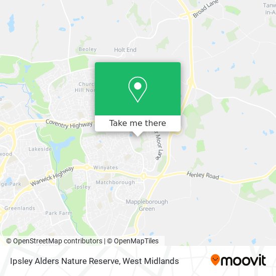 Ipsley Alders Nature Reserve map