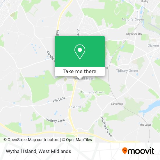 Wythall Island map