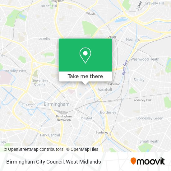 Birmingham City Council map