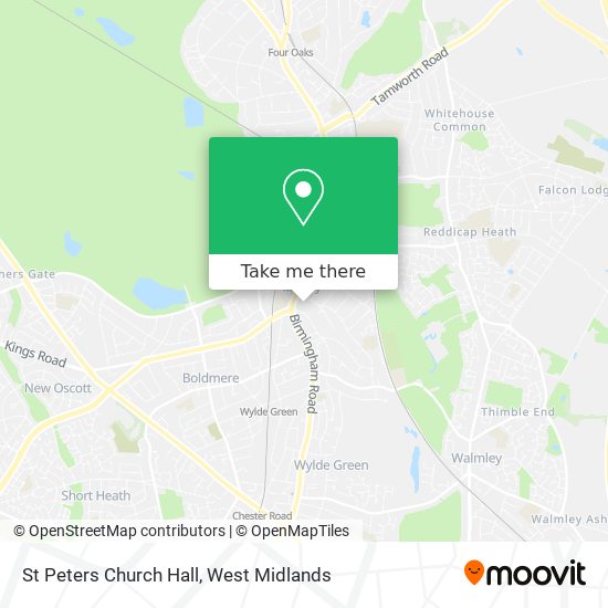 St Peters Church Hall map