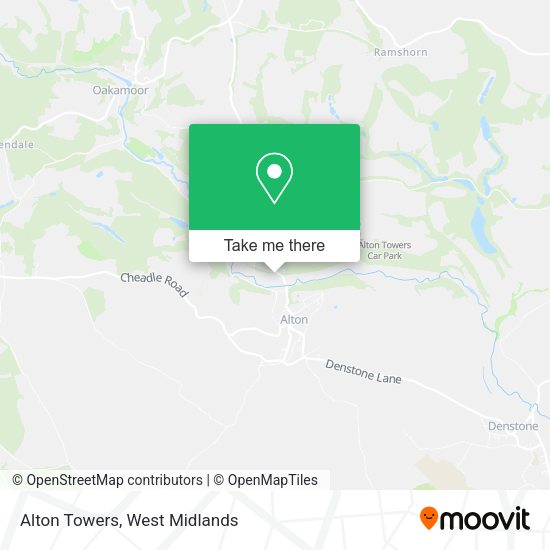 Alton Towers map