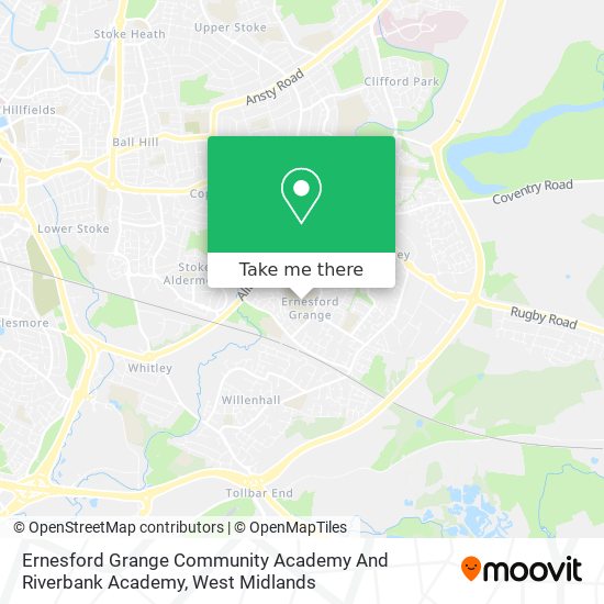 Ernesford Grange Community Academy And Riverbank Academy map