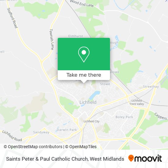 Saints Peter & Paul Catholic Church map