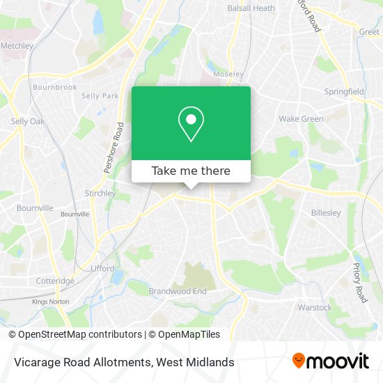 Vicarage Road Allotments map