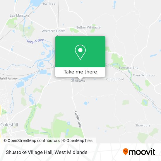 Shustoke Village Hall map