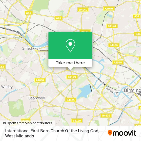 International First Born Church Of the Living God map