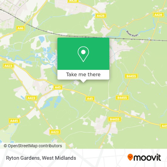 Ryton Gardens map