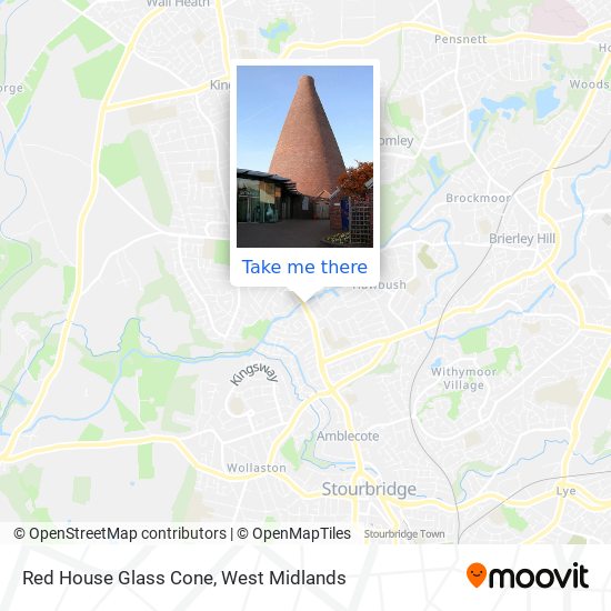 Red House Glass Cone map