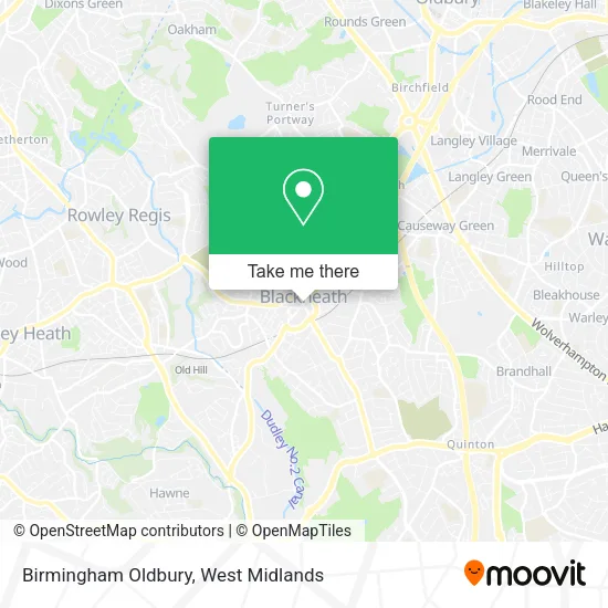 Birmingham Oldbury map