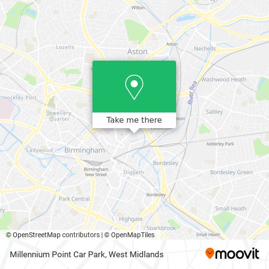 Millennium Point Car Park map