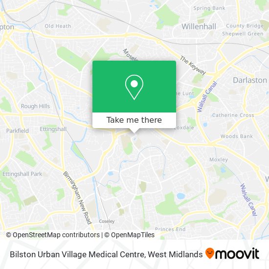 Bilston Urban Village Medical Centre map