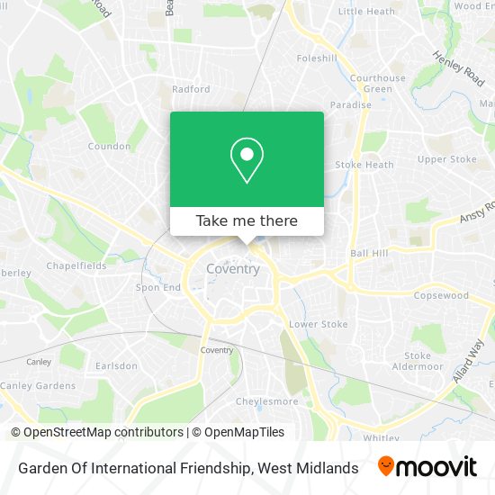 Garden Of International Friendship map