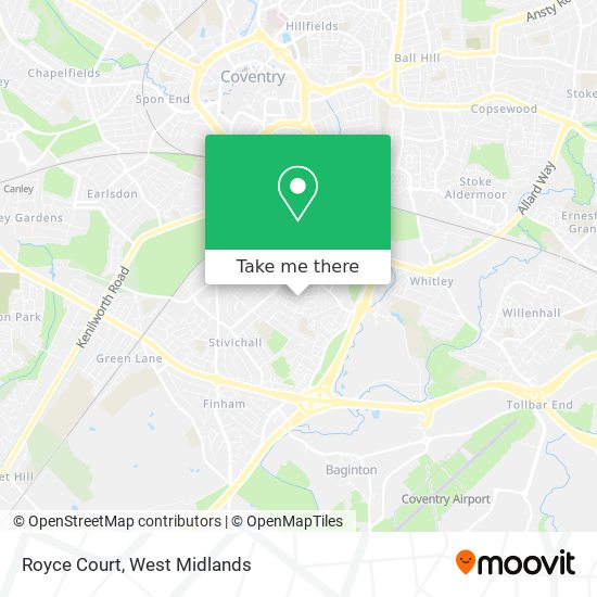 Royce Court map