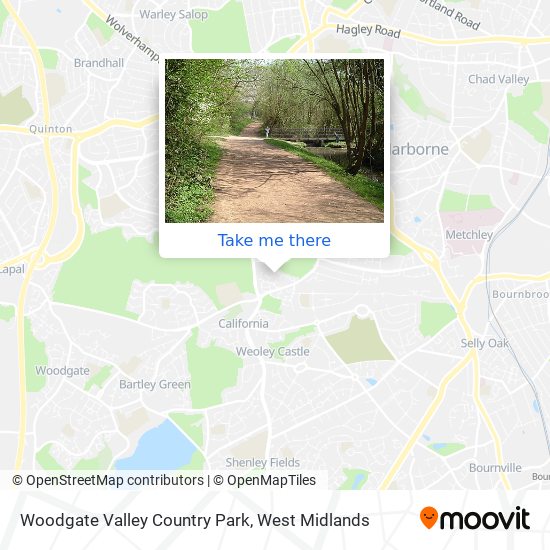 Woodgate Valley Country Park map