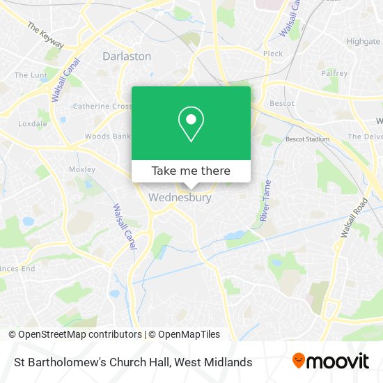 St Bartholomew's Church Hall map