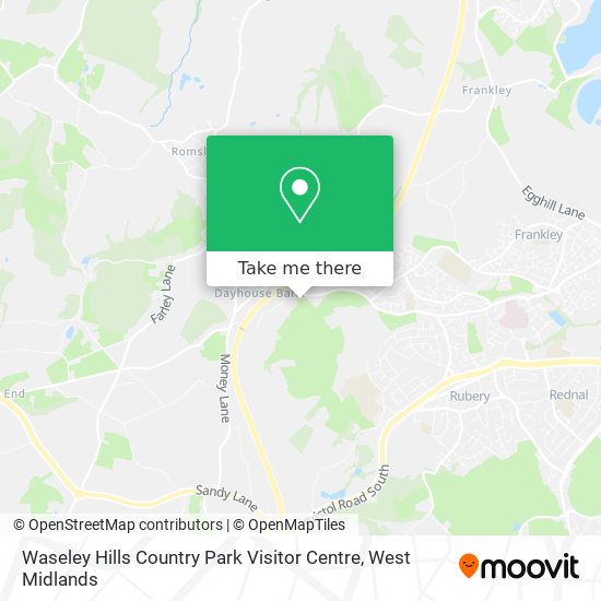 Waseley Hills Country Park Visitor Centre map