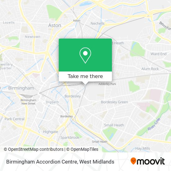 Birmingham Accordion Centre map