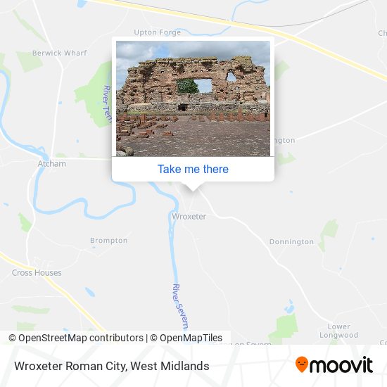 Wroxeter Roman City map