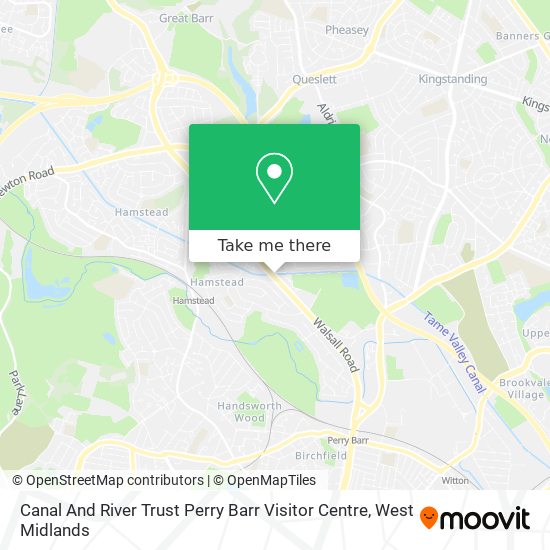 Canal And River Trust Perry Barr Visitor Centre map