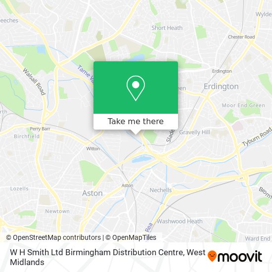 W H Smith Ltd Birmingham Distribution Centre map