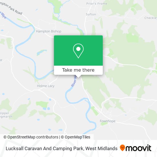 Lucksall Caravan And Camping Park map