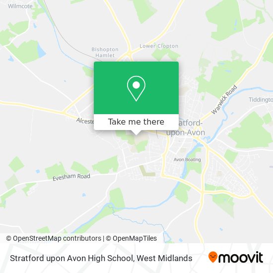 Stratford upon Avon High School map