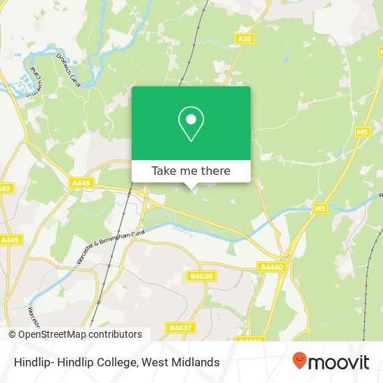 Hindlip- Hindlip College map