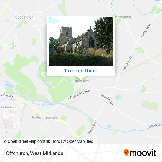 Offchurch map
