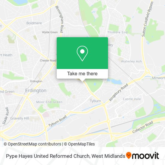 Pype Hayes United Reformed Church map