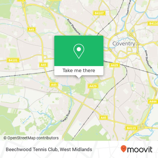 Beechwood Tennis Club map