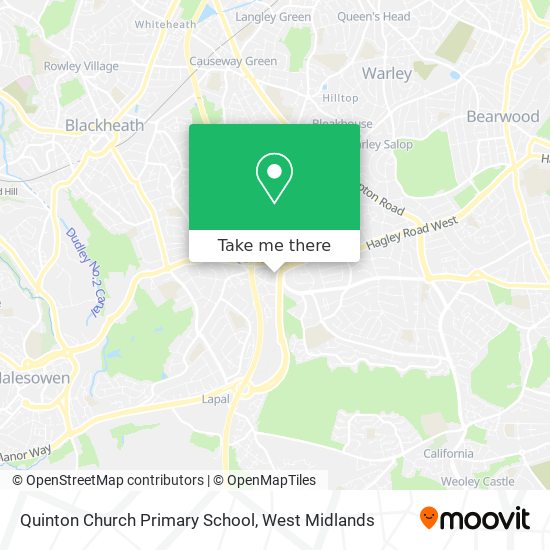 Quinton Church Primary School map