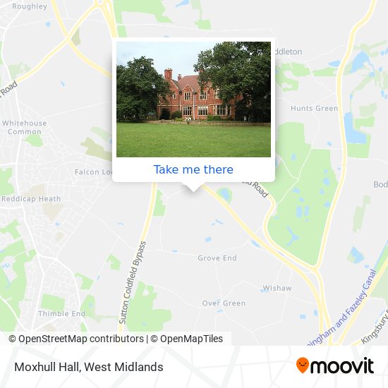 Moxhull Hall map
