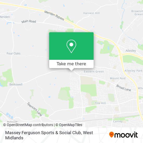 Massey Ferguson Sports & Social Club map