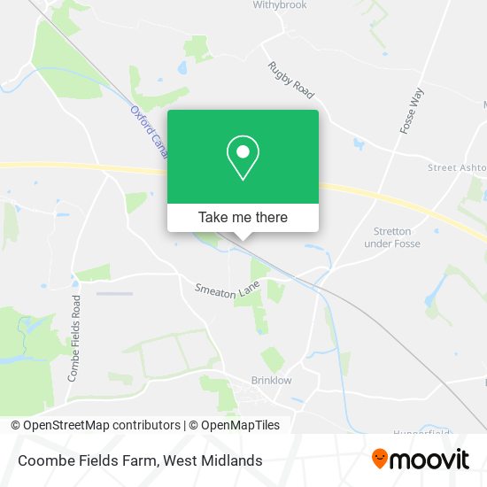 Coombe Fields Farm map