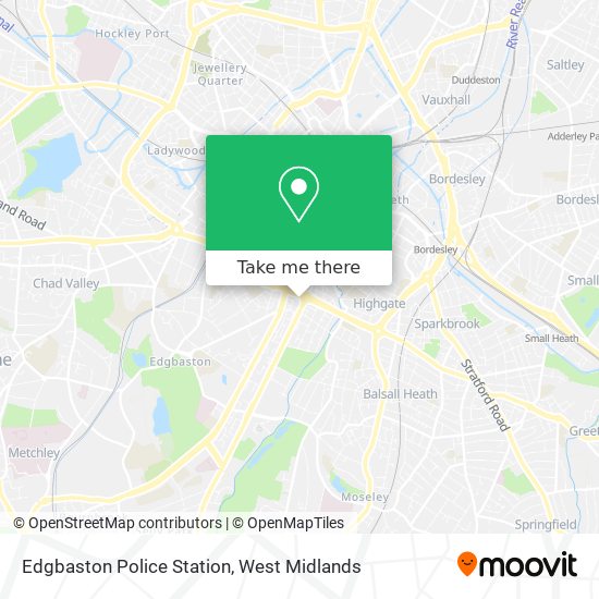 Edgbaston Police Station map