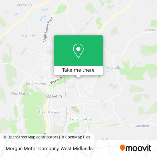 Morgan Motor Company map
