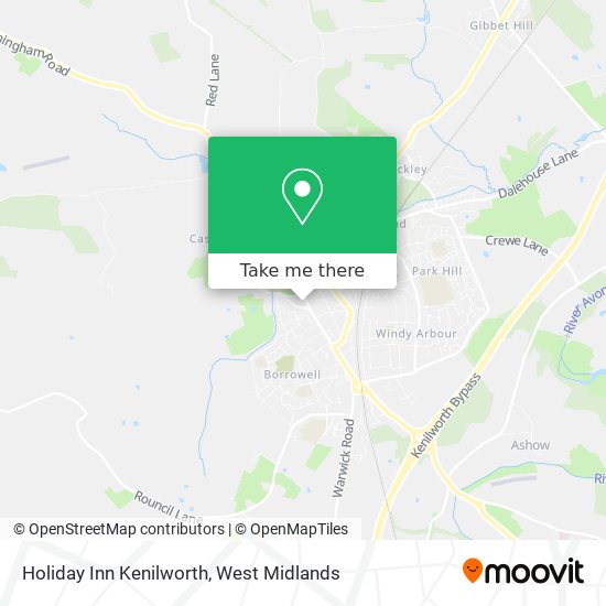 Holiday Inn Kenilworth map