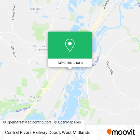How to Get to Central Rivers Railway Depot in Needwood by Bus?