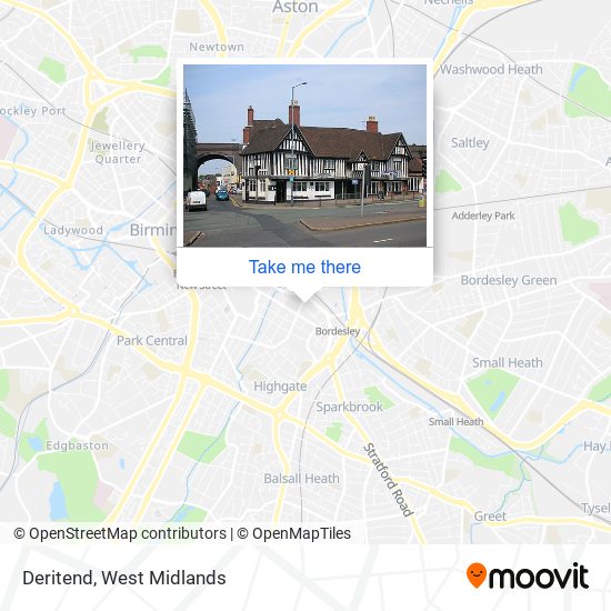 Deritend map