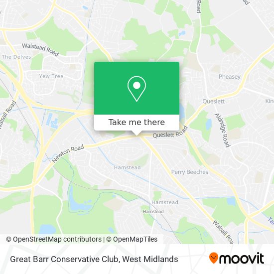 Great Barr Conservative Club map