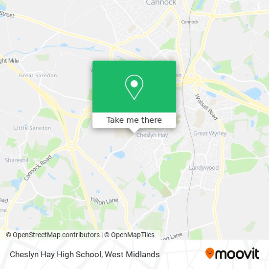 Cheslyn Hay High School map