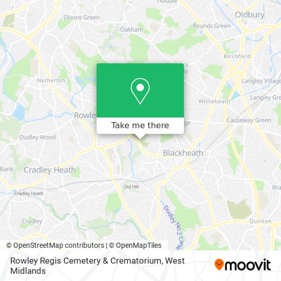 Rowley Regis Cemetery & Crematorium map