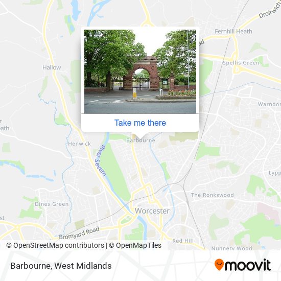 Barbourne map