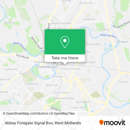Abbey Foregate Signal Box map