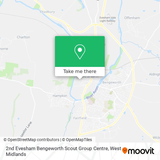 2nd Evesham Bengeworth Scout Group Centre map