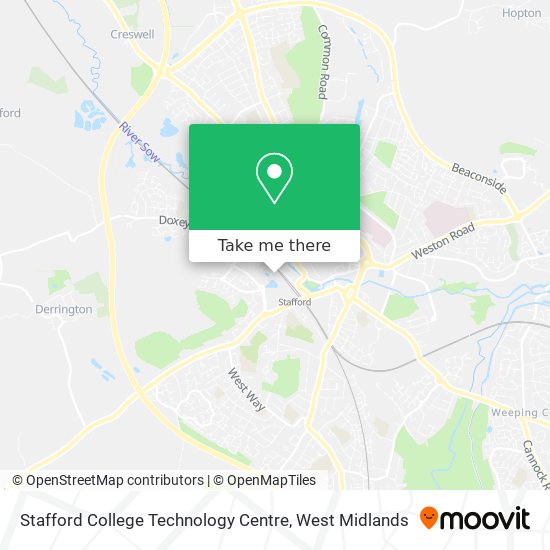 Stafford College Technology Centre map