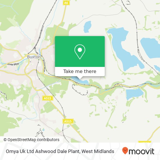 Omya Uk Ltd Ashwood Dale Plant map